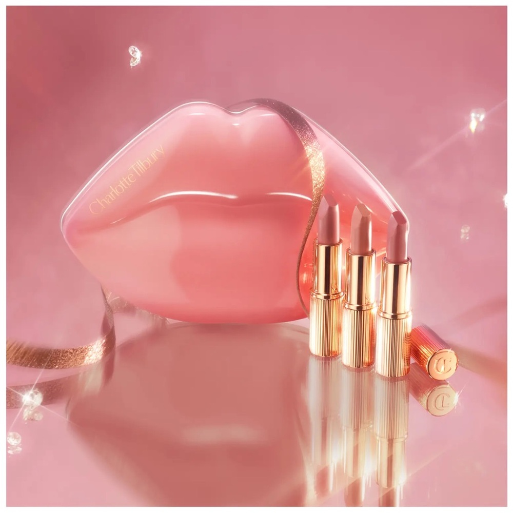 Charlotte Tilbury Iconic Hollywood Mini Lip Trio in Tin - $54 Value - Brand New - Picture 8 of 8